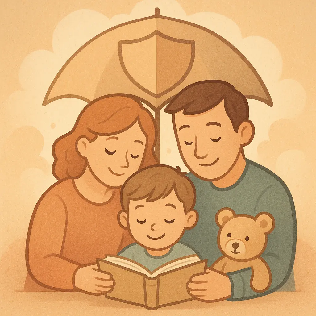 Ilustracja bezpieczeństwa dzieci